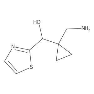 [1-(Aminomethyl)cyclopropyl](1,3-thiazol-2-yl)methanol结构式