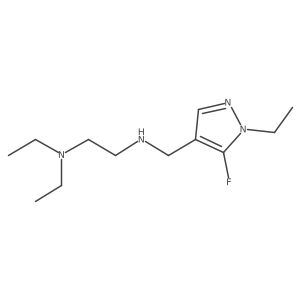 [2-(diethylamino)ethyl][(1-ethyl-5-fluoro-1H-pyrazol-4-yl)methyl]amine结构式