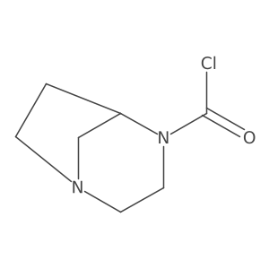 1,4-Diazabicyclo[3.2.1]octane-4-carbonyl chloride Structure