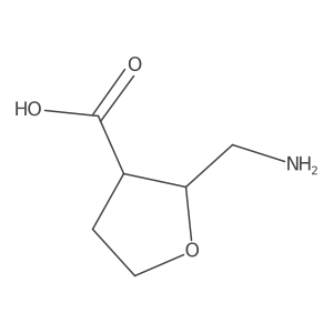 Rac-(2r,3s)-2-(aminomethyl)oxolane-3-carboxylic acid Structure