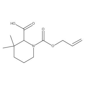 3,3-Dimethyl-1-[(prop-2-en-1-yloxy)carbonyl]piperidine-2-carboxylic acid Structure