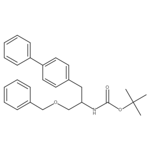 1,1-Dimethylethyl Ester-N-[(1R)-1-([1,1'-biphenyl]-4-ylmethyl)-2-(phenylmethoxy)ethyl] Carbamic Acid Structure