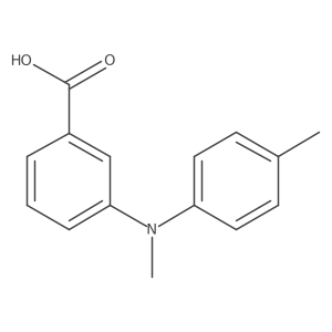 3-[methyl(4-methylphenyl)amino]Benzoic acid结构式