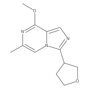 8-Methoxy-6-methyl-3-(tetrahydro-3-furanyl)imidazo[1,5-a]pyrazine结构式
