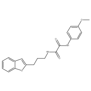 N1-(3-(benzofuran-2-yl)propyl)-N2-(4-methoxyphenyl)oxalamide Structure
