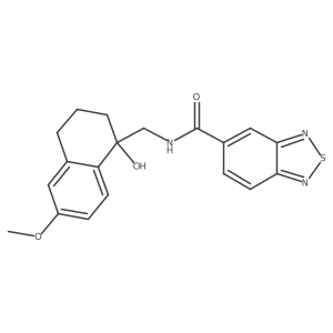 N-((1-hydroxy-6-methoxy-1,2,3,4-tetrahydronaphthalen-1-yl)methyl)benzo[c][1,2,5]thiadiazole-5-carboxamide Structure