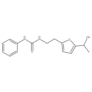 1-(2-(5-(1-Hydroxyethyl)thiophen-2-yl)ethyl)-3-phenylurea Structure