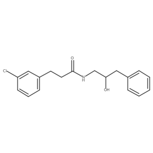 3-(3-chlorophenyl)-N-(2-hydroxy-3-phenylpropyl)propanamide Structure
