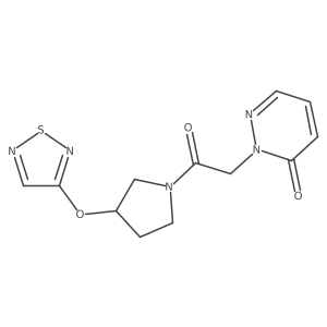 2-(2-(3-((1,2,5-thiadiazol-3-yl)oxy)pyrrolidin-1-yl)-2-oxoethyl)pyridazin-3(2H)-one结构式