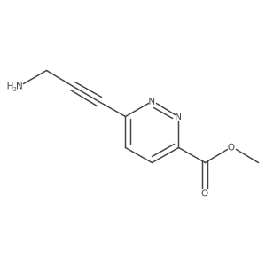 Methyl 6-(3-aminoprop-1-yn-1-yl)pyridazine-3-carboxylate Structure