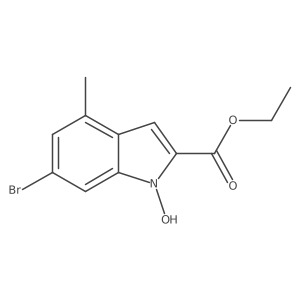 Ethyl 6-bromo-1-hydroxy-4-methyl-1H-indole-2-carboxylate Structure