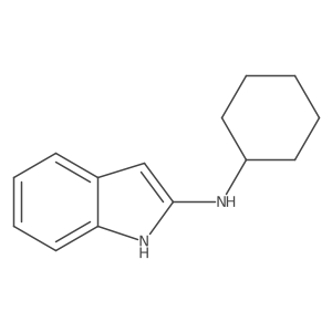 N-cyclohexyl-1H-indol-2-amine结构式
