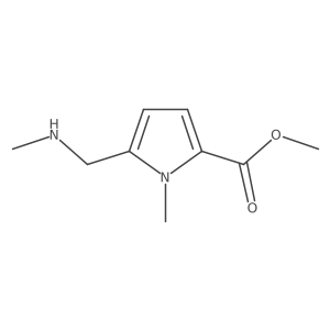 methyl 1-methyl-5-[(methylamino)methyl]-1H-pyrrole-2-carboxylate Structure