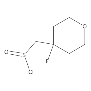 (4-Fluorooxan-4-yl)methanesulfinyl chloride Structure