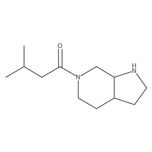 rac-1-[(3aR,7aR)-octahydro-1H-pyrrolo[2,3-c]pyridin-6-yl]-3-methylbutan-1-one Structure