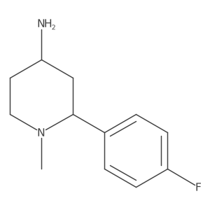 2-(4-Fluorophenyl)-1-methylpiperidin-4-amine结构式