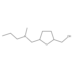 rac-[(2R,5S)-5-{[methyl(propyl)amino]methyl}oxolan-2-yl]methanol结构式