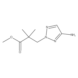 methyl 3-(4-amino-2H-1,2,3-triazol-2-yl)-2,2-dimethylpropanoate Structure
