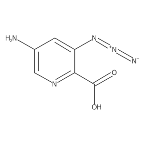 5-Amino-3-azidopyridine-2-carboxylic acid结构式