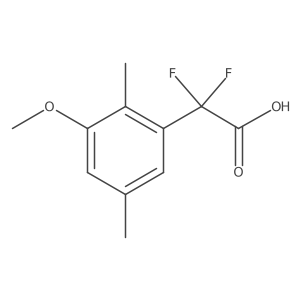 2,2-Difluoro-2-(3-methoxy-2,5-dimethylphenyl)acetic acid Structure