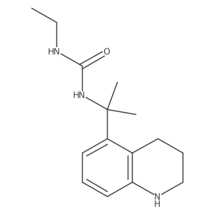 3-Ethyl-1-[2-(1,2,3,4-tetrahydroquinolin-5-yl)propan-2-yl]urea结构式