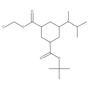 1-Tert-butyl 3-chloromethyl 5-[methyl(propan-2-yl)amino]piperidine-1,3-dicarboxylate Structure