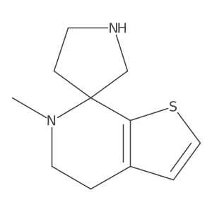 6'-methyl-5',6'-dihydro-4'H-spiro[pyrrolidine-3,7'-thieno[2,3-c]pyridine] Structure