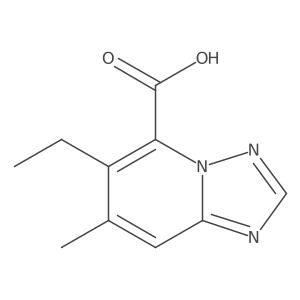 6-Ethyl-7-methyl-[1,2,4]triazolo[1,5-a]pyridine-5-carboxylic acid Structure