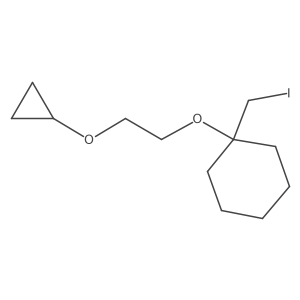 1-(2-Cyclopropoxyethoxy)-1-(iodomethyl)cyclohexane结构式