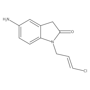 5-amino-1-(3-chloroprop-2-en-1-yl)-2,3-dihydro-1H-indol-2-one Structure