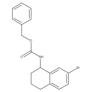 benzyl N-(7-bromo-1,2,3,4-tetrahydronaphthalen-1-yl)carbamate结构式