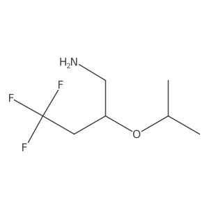 4,4,4-Trifluoro-2-(propan-2-yloxy)butan-1-amine结构式