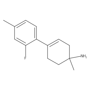 4-(2-Fluoro-4-methylphenyl)-1-methylcyclohex-3-en-1-amine结构式