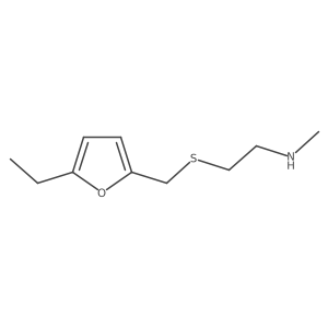(2-{[(5-Ethylfuran-2-yl)methyl]sulfanyl}ethyl)(methyl)amine结构式