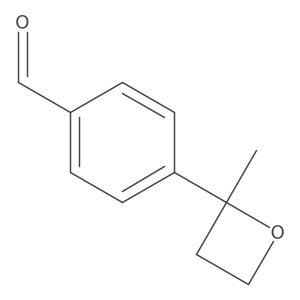 4-(2-Methyloxetan-2-yl)benzaldehyde结构式