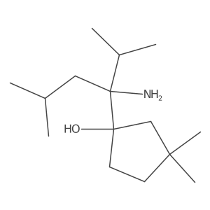 1-(3-Amino-2,5-dimethylhexan-3-yl)-3,3-dimethylcyclopentan-1-ol结构式