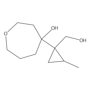 4-[1-(Hydroxymethyl)-2-methylcyclopropyl]oxepan-4-ol Structure