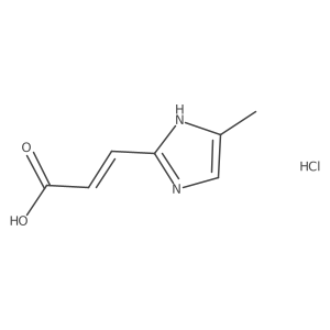 (2E)-3-(4-methyl-1H-imidazol-2-yl)prop-2-enoic acid hydrochloride Structure