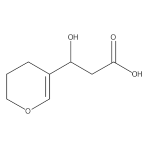 (3S)-3-(3,4-dihydro-2H-pyran-5-yl)-3-hydroxypropanoic acid Structure