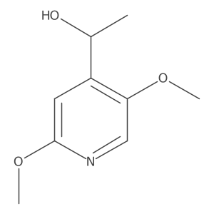 (1S)-1-(2,5-dimethoxypyridin-4-yl)ethan-1-ol结构式