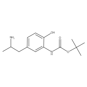 tert-butyl N-{5-[(2R)-2-aminopropyl]-2-hydroxyphenyl}carbamate Structure