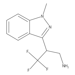 3,3,3-trifluoro-2-(1-methyl-1H-indazol-3-yl)propan-1-amine Structure