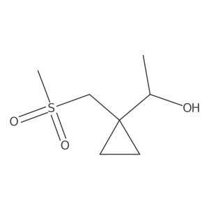 1-[1-(Methanesulfonylmethyl)cyclopropyl]ethan-1-ol Structure