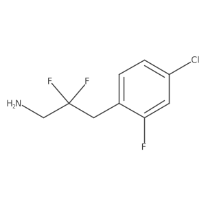 3-(4-Chloro-2-fluorophenyl)-2,2-difluoropropan-1-amine Structure