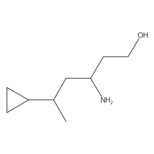 3-Amino-5-cyclopropylhexan-1-ol Structure