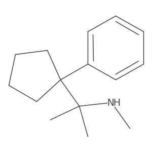 Methyl[2-(1-phenylcyclopentyl)propan-2-yl]amine Structure