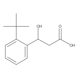 3-(2-Tert-butylphenyl)-3-hydroxypropanoic acid Structure