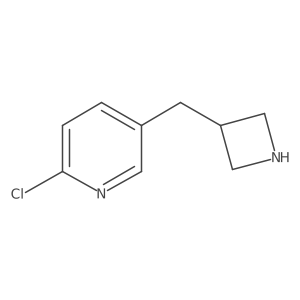 5-[(Azetidin-3-yl)methyl]-2-chloropyridine结构式