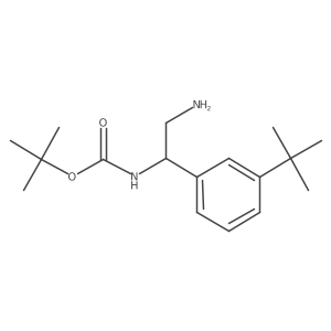 tert-butyl N-[2-amino-1-(3-tert-butylphenyl)ethyl]carbamate结构式