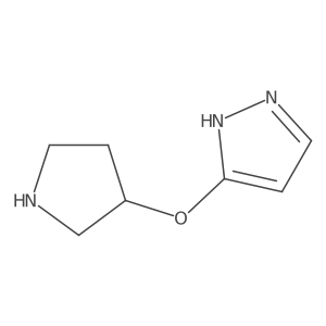 3-(3-Pyrrolidinyloxy)-1H-pyrazole Structure